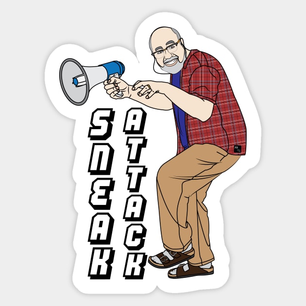 Kims Convenience Appa Sneak Attack Bullhorn Part 2 Sticker by AltTabStudio